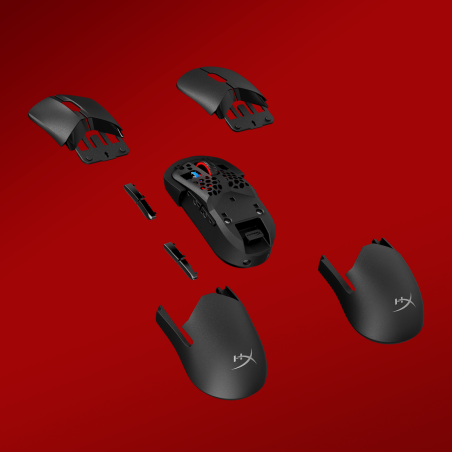 HyperX Pulsefire Saga Pro Optisk Trådløs Sort